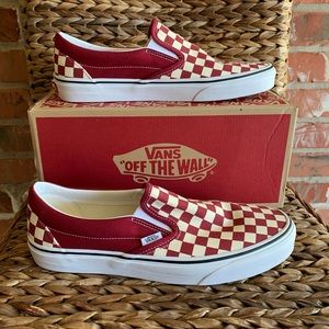 Men’s Checkered Vans - Slip On